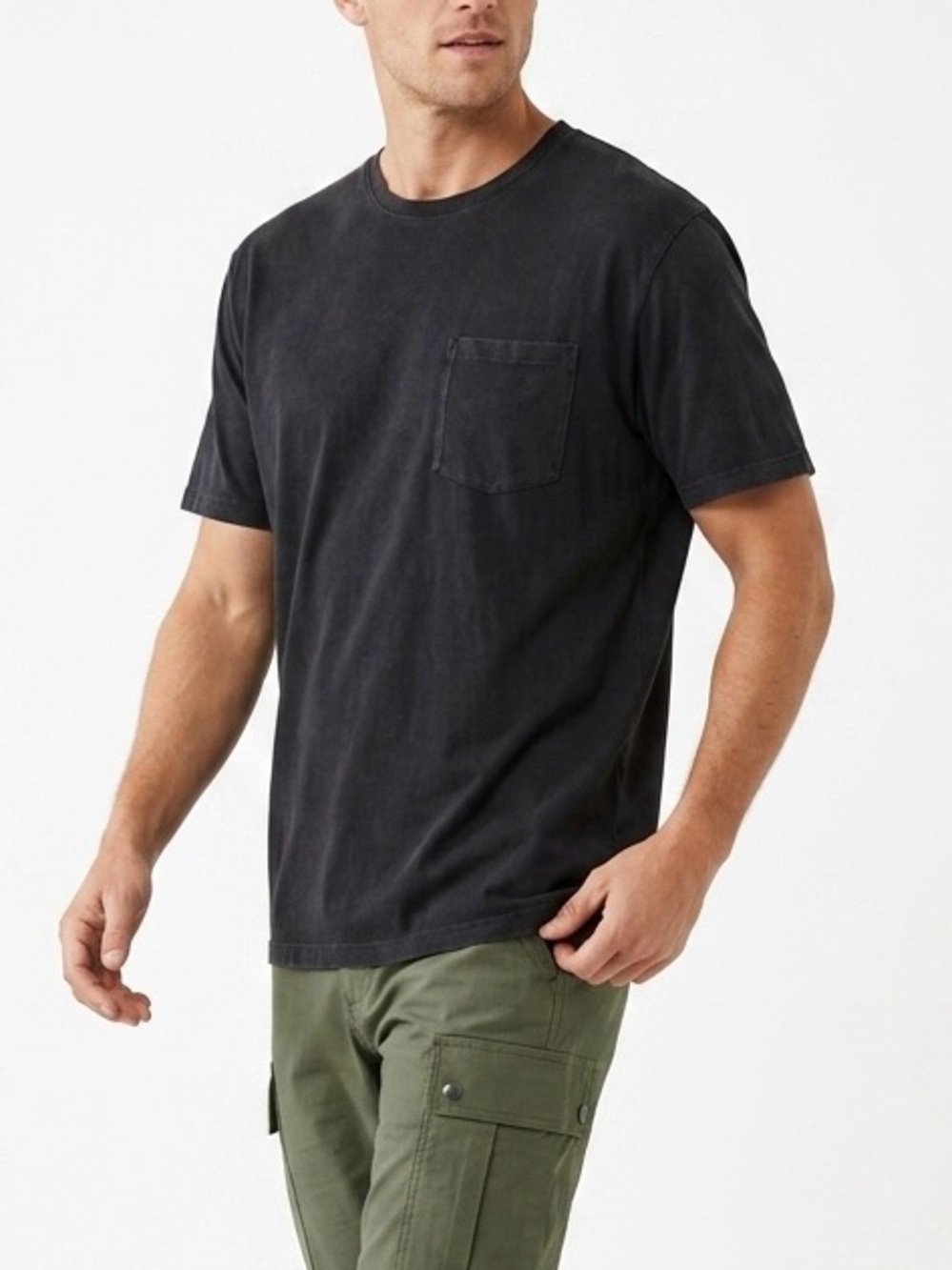 Woolx Merino Pocket Tee Black XL Men Short Sleeve Wool Blend T-Shirt Crewneck